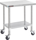 DuraSteel 30x36 NSF Stainless Steel Cart Work Table by DuraSteel