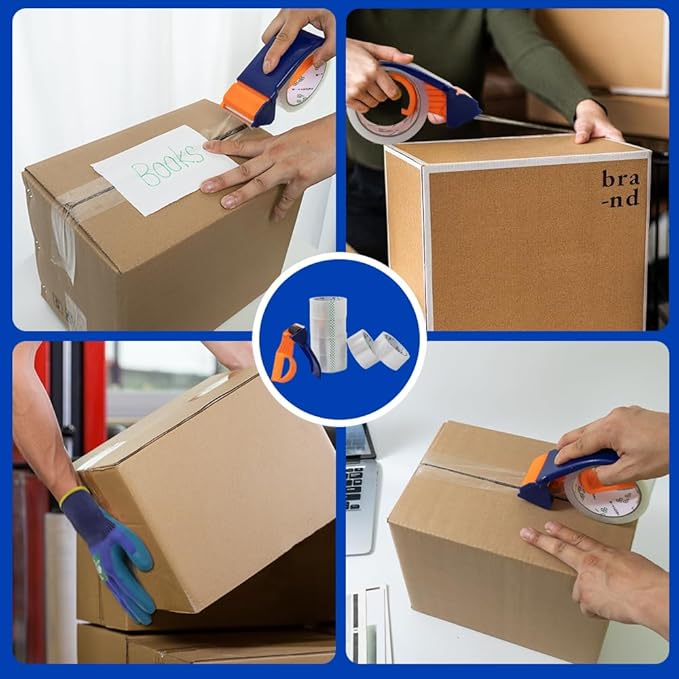 Strong Packaging Tape for Shipping, Moving and Storage, Water Base, Crystal - Image 8