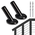 50 Pack 30 Degree Angle Protective Sleeves, T316 Marine Grade Cable Railing Kit by RiaYer