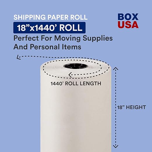 BOX USA Packing Paper Roll 1440'L x 18"W - Image 2
