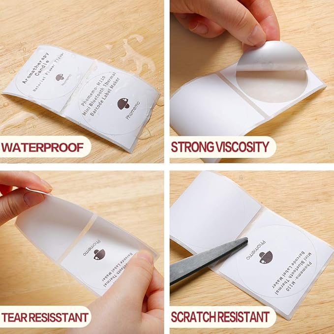 Phomemo Multi-Purpose Self-Adhesive Round Circle Label - Image 5