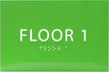 6" X4" Floor 1 Sign by ADACentralSigns
