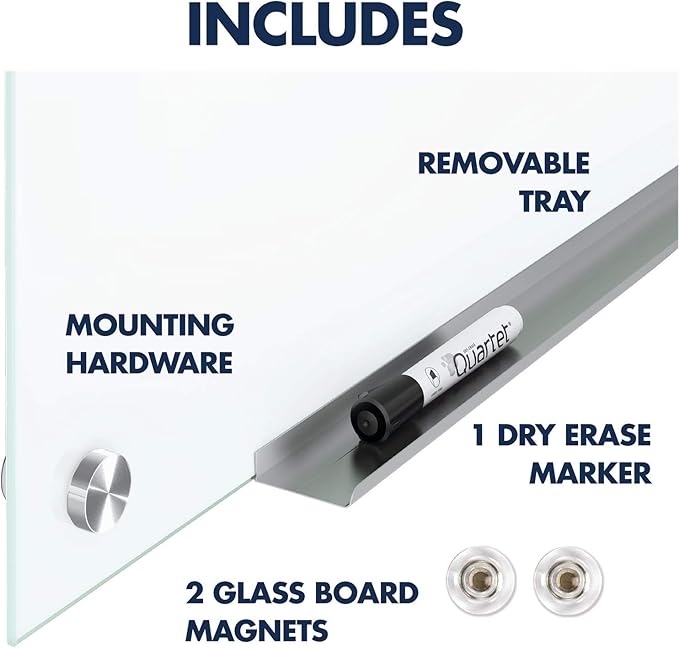 Quartet Dry Erase Board, Magnetic Whiteboard 6' x 4', Glass Board - Image 10