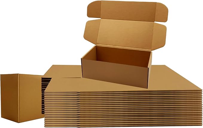 12x6x4 inches Shipping Boxes Bulk 20 Pack Brown, Corrugated Cardboard Box by Unknown