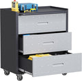 3 Drawers Metal Tool Storage Cabinet by Unknown