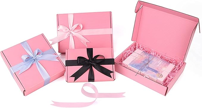 Pink Shipping Boxes for Small Business Pack of 25-10x8x2.7 inches Cardboard - Image 7