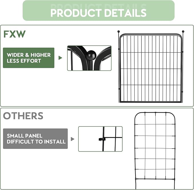 ZXMOTO Outdoor Garden Fence - Image 3