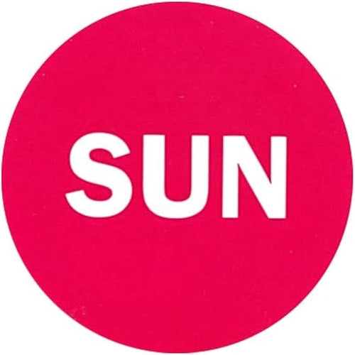 2" Round Hot Pink Day of The Week Color Coding Stickers, 500 per Roll by NextDayLabels