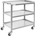 Hally Stainless Steel Utility Cart 3 Tier NSF Commercial Heavy Duty Metal by HallySinksTablesH