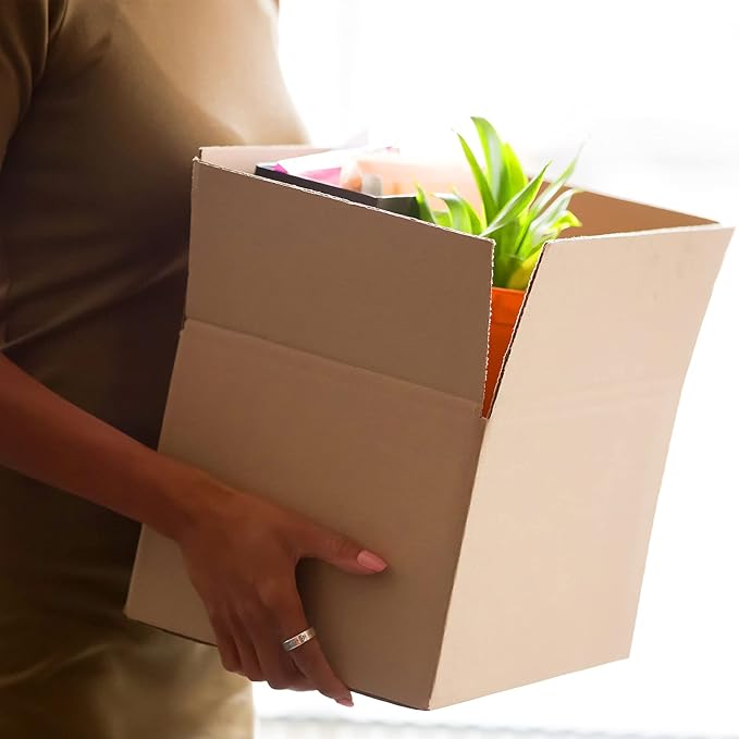 32 Pack 4 Sizes Shipping Boxes Mailers Corrugated Cardboard Box Kraft Mailing - Image 5