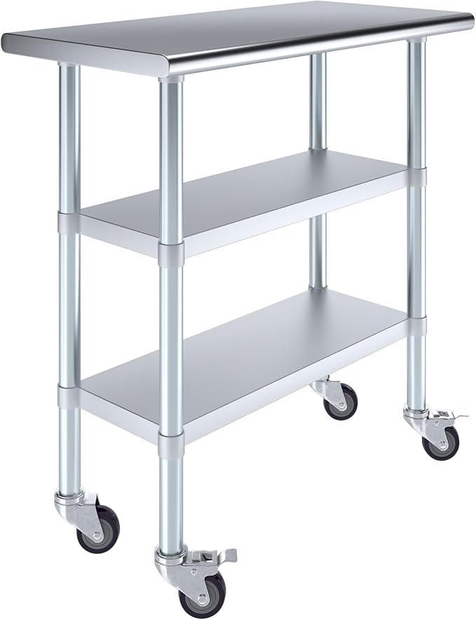 AmGood Stainless Steel Work Table by AmGood