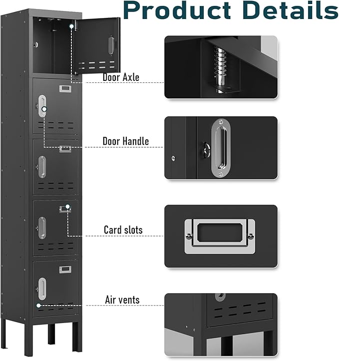 Metal Lockers - 66" Height Steel Lockers - Image 3