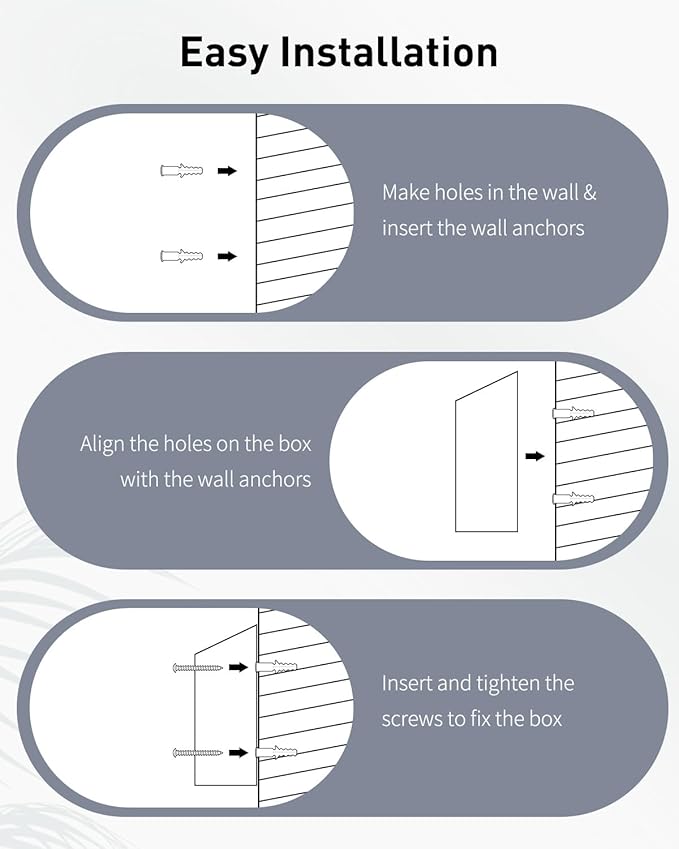 Uniclife Key Drop Box for Outside, Safe Suggestion Boxes, Wall Mounted Mailbox - Image 7