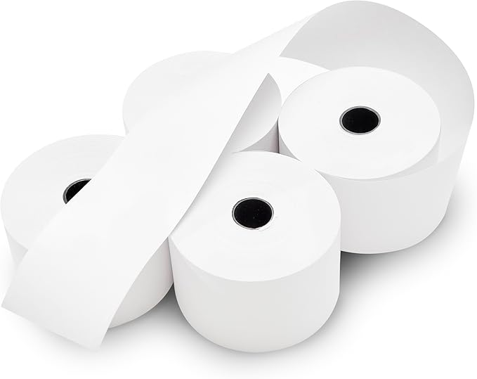 100 ROLLS SHARP ER A-320 330 4100 460 470 44mm 1.75 CASH REGISTER TAPE PAPER - Image 5