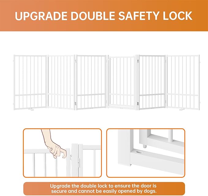 Full Metal Freestanding Dog Gate - Image 4