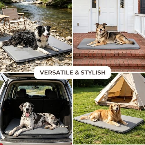Waterproof Cooling Dog Crate Pad for Medium Dogs Indoor Outdoor - Image 3