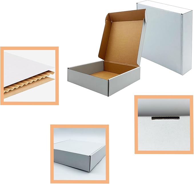 8x8x2 Inches Shipping Boxes Set of 25, E-Commerce Packaging Mailing Boxes Gift - Image 5