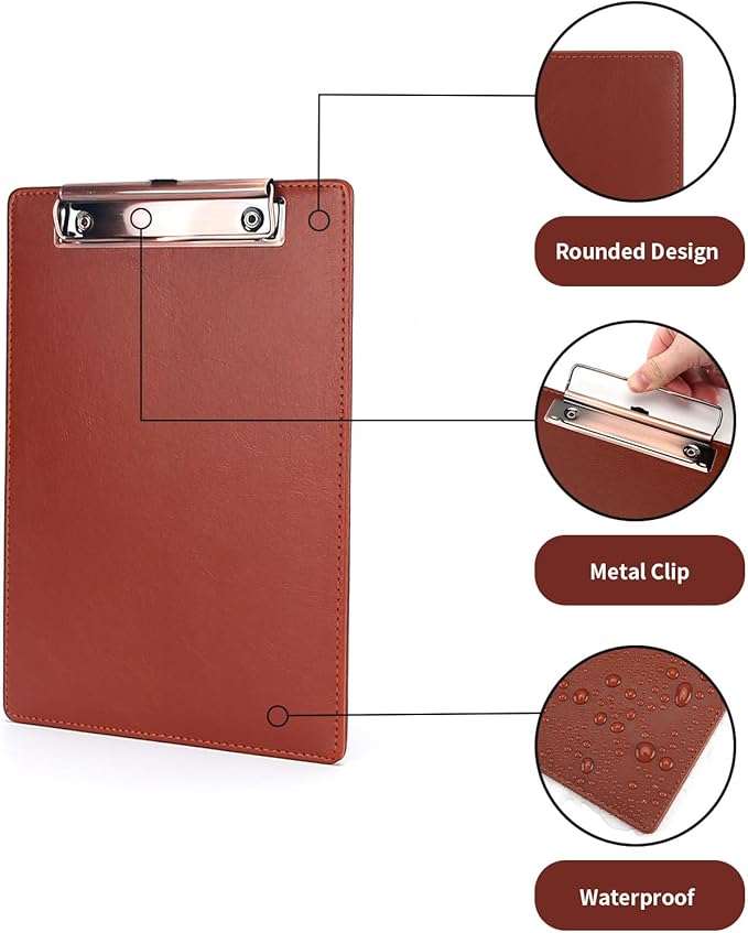 A5 Clipboard, 3 Pack PU Clipboards - Image 2