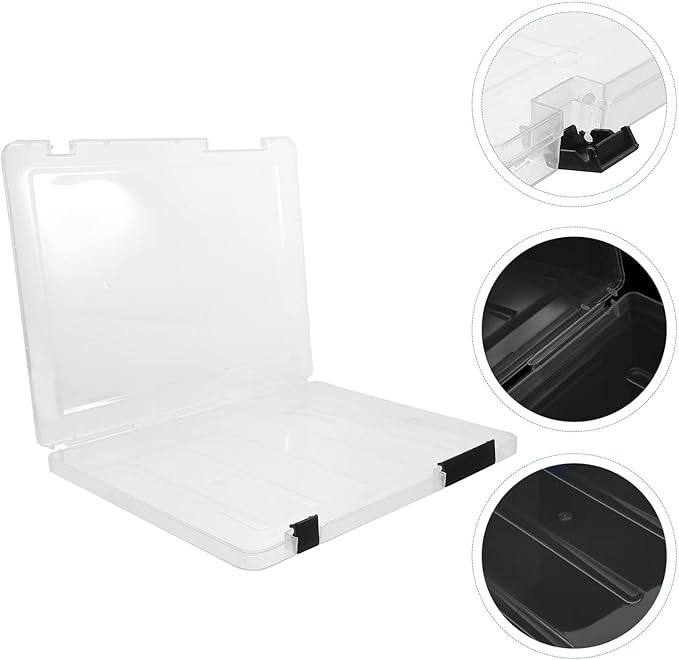 Portable Plastic File Storage Box Organizer Project Case - Image 9