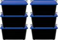Life Story 6 Pack Heavy Duty Stackable Storage Bin, 55 Quart Home Organizer by LifeStory
