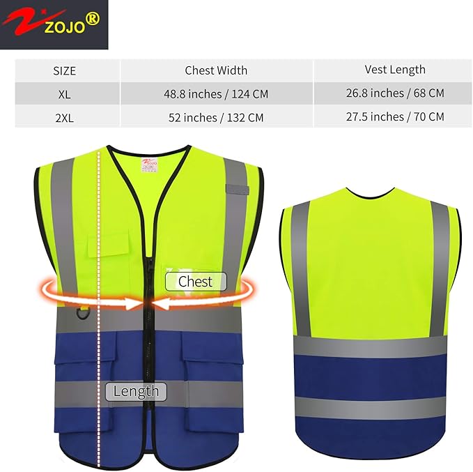 zojo High Visibility Safety Vests - Image 2