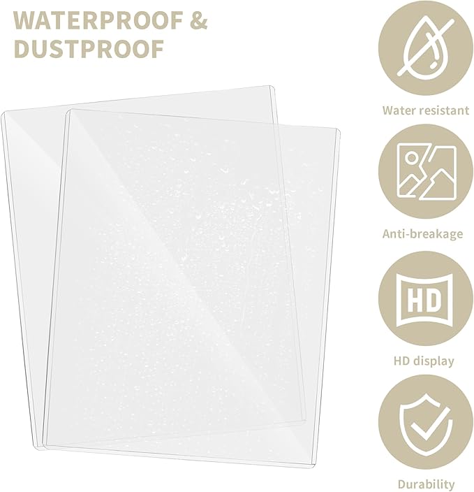 20 Pack 8.5" x 11" Hard Plastics Sheet Protector, Rigid Print Protector - Image 4