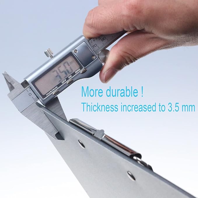 Acocony 11x17 Clipboard Three Clip Super Tough Extra Large Clipboard PP Plastic - Image 4