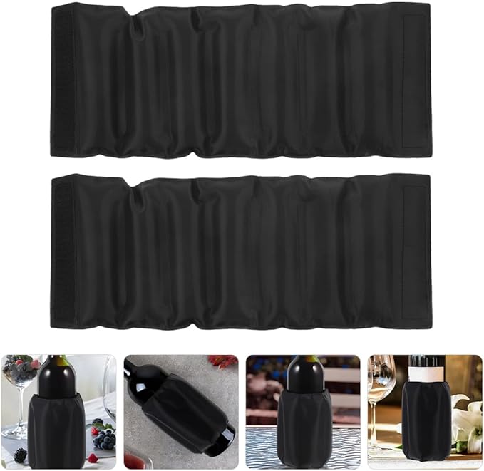 2Pcs Reusable Wine Cooler Sleeve Leakproof Insulated Gel Ice Packs - Image 7