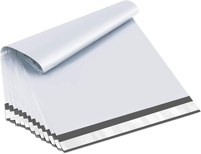 UCGOU Poly Mailers 10x13 Inch White 200 Pack Shipping Bags #4 Strong Mailing by UCGOU