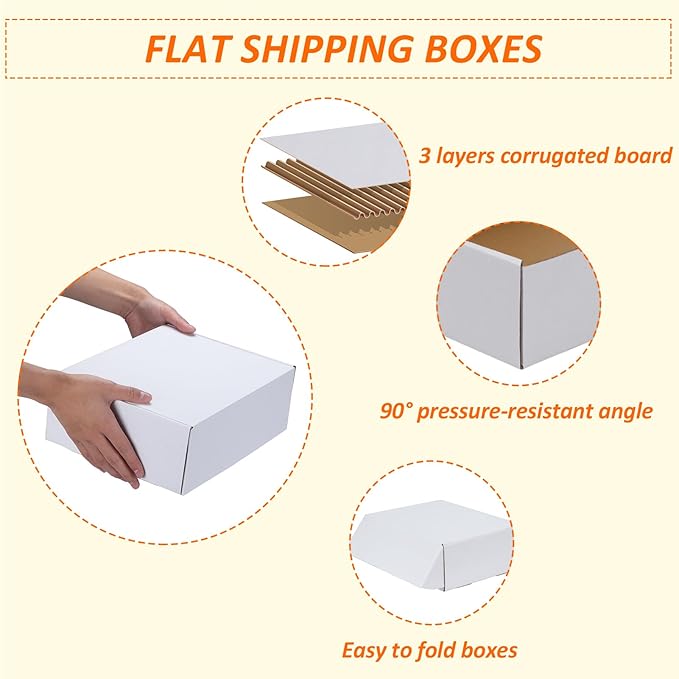 HORLIMER 12x9x4 inches Shipping Boxes Set of 50 - Image 3