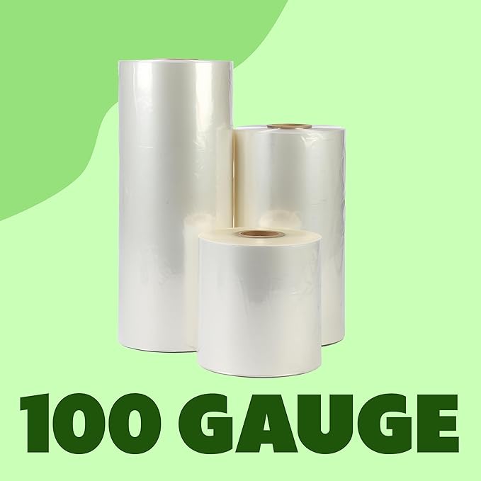 The Boxery Shrink Wrap Film 20" x 31500” Heat Wrap POF Centerfold - Image 2