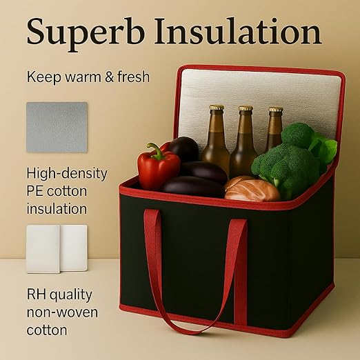 musbus 2 Pack Jumbo Chillout Thermal Tote, Foldable Insulated & Reusable Food - Image 5