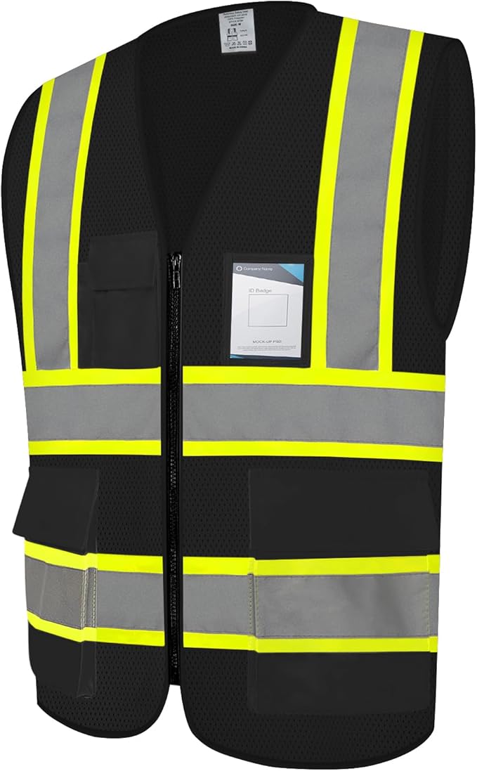 Hi Vis Vest for Men Women High Visibility Mesh Vest by Graunton