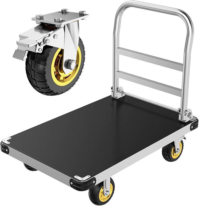 Heavy Duty Platform Truck, 2200 LBS Capacity by PHEXOD