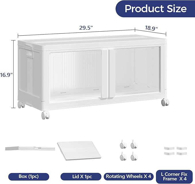 200Qt Large Stackable Storage Bins - Image 2