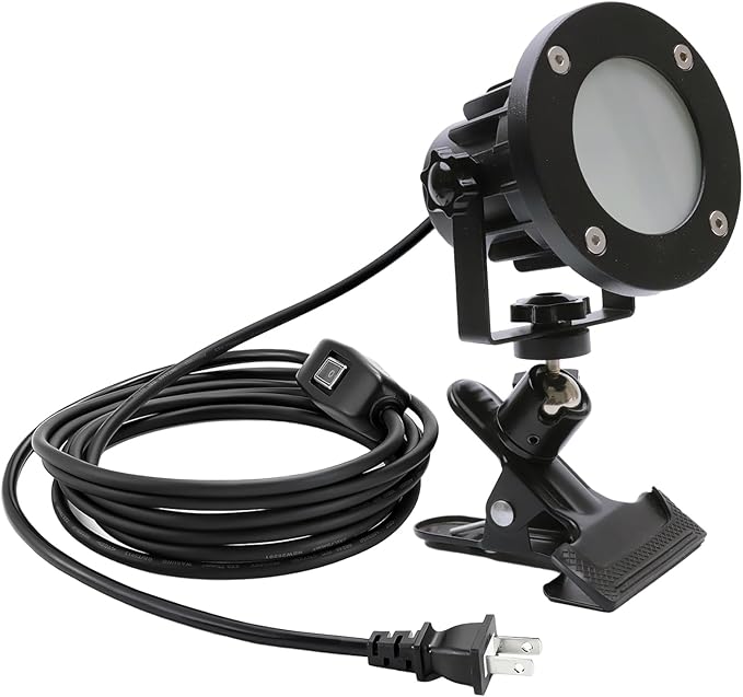 Clip Floodlight 15W LED Work Light IP65 Waterproof 150W Equivalent 11.5ft 3.5m by Eseigd