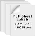 8.5" x 11" Full Sheet Label Sticker Paper by Muotich