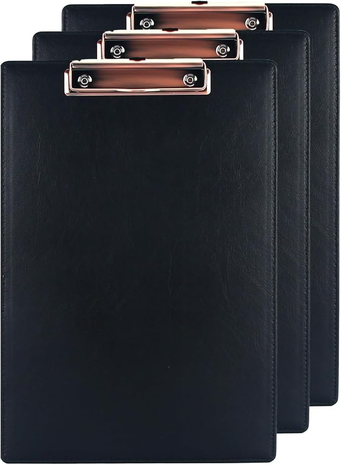 A4 Clipboard, 3 Pack PU Clipboards by URbantin