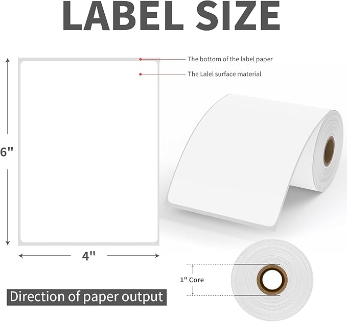 9527 Product Shipping Labels 4x6, 20 Rolls x 250 Labels, Direct Thermal - Image 4