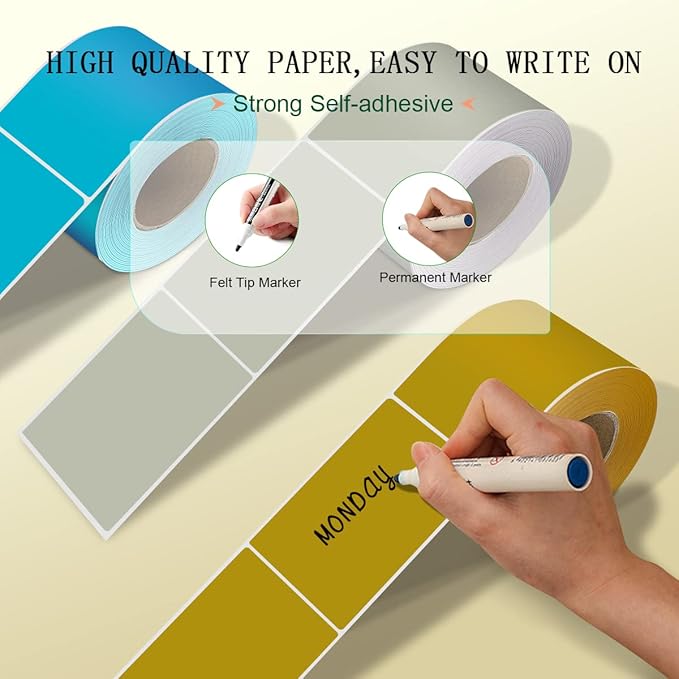 PARLAIM 3 X 5 inch Rectangle Inventory Labels Color Coding Stickers - Image 4