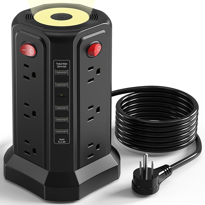 Surge Protector Power Strip by PASSUSSurgeProtectorTower