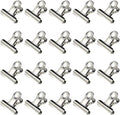 HAHIYO 1.25inch Silver Bulldog Clips Metal File Hinge Binder Clips Clamps Save by HAHIYO