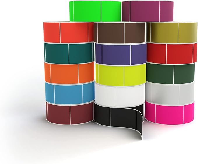 Kenco Color Coding 3 X 5 Rectangle Labels, Inventory Control Stickers 500 by KENCO