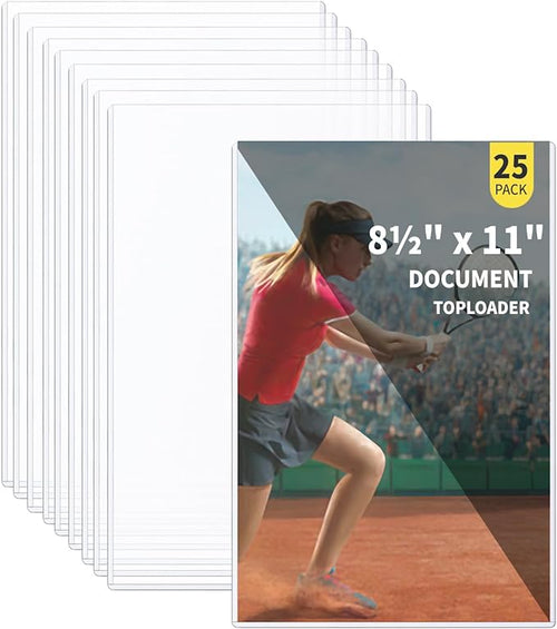 25-Pack 8.5 x 11 Inch Document-Toploaders by Unknown