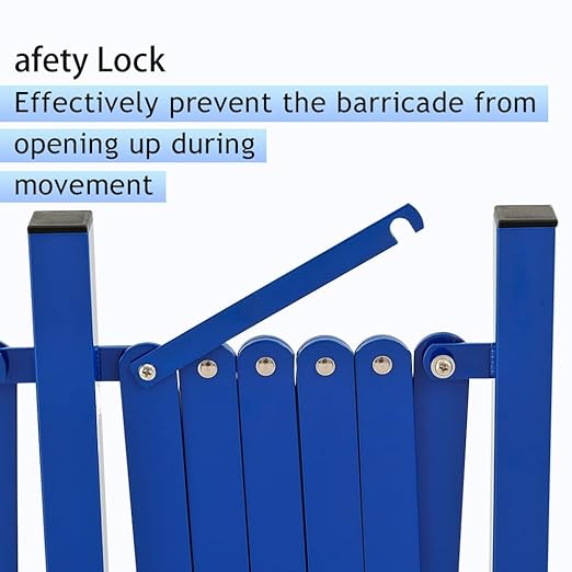 GYMTIME Industrial Expandable Metal Barricade, 16 FT, Folding Security Gate - Image 3