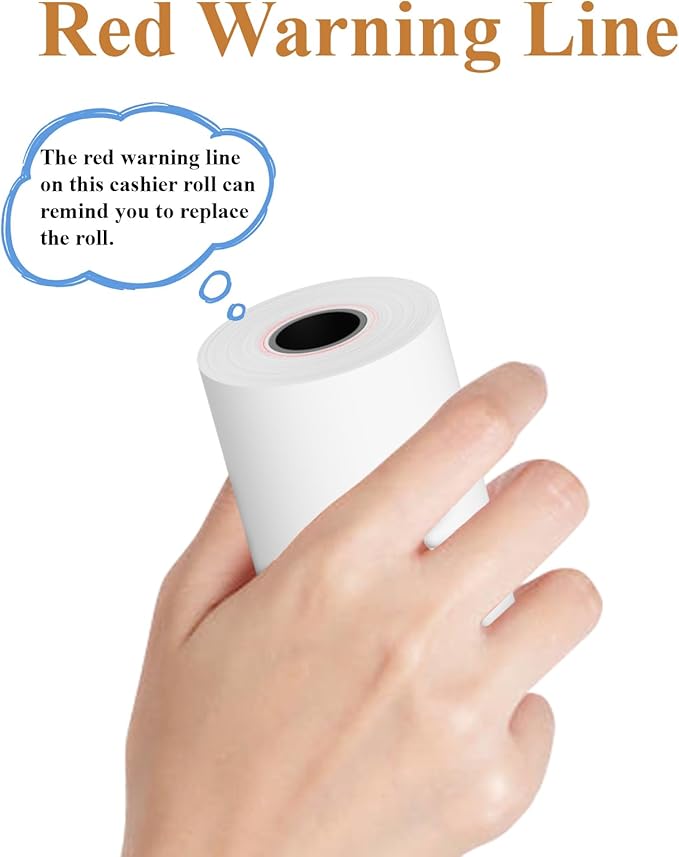 2 1/4"x50' Thermal Paper, FungLam Receipt Paper, POS Cash Register Papers - Image 3