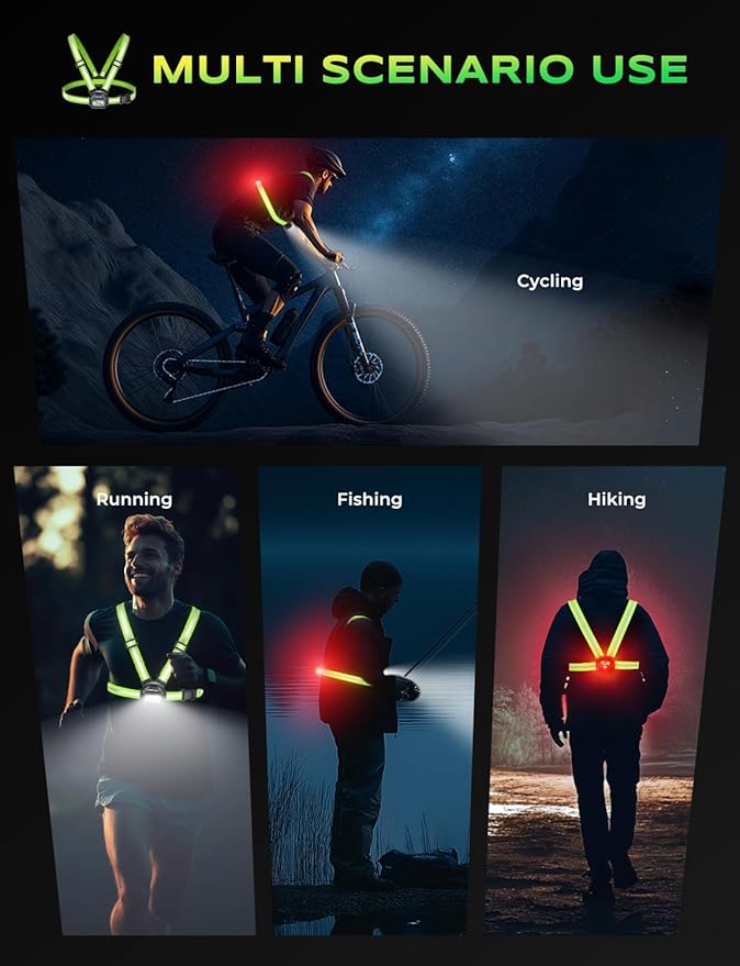 500LM High-Vis Running Lights for Runners - Image 8