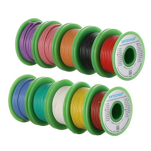 BNTECHGO 18 Gauge Silicone Wire Kit 10 Color Each 50 ft Flexible 18 AWG - Image 2