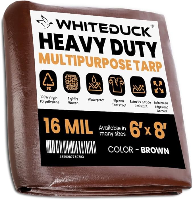 WHITEDUCK Super Heavy Duty Poly Tarp Cover 16 Mil & 10 Mil by WHITEDUCK