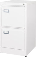 2 Drawer File Cabinet with Lock Metal Vertical Filing Storage Cabinet Office by BYNSOE